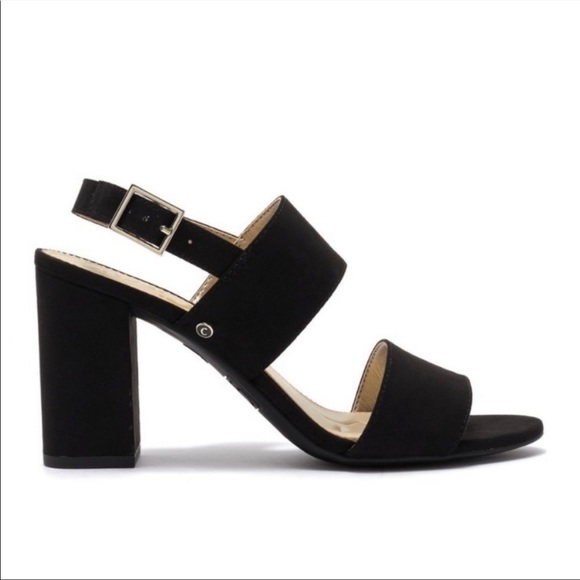 Sam Edelman Circus Olivia faux suede black block heels - Picture 2 of 7